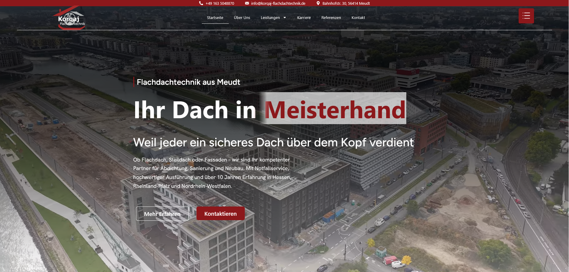 Screenshot 2026-01-29 at 10-37-23 Korqaj Flachdachtechnik GmbH – Dachdecker – die Flachdach Sepezialisten